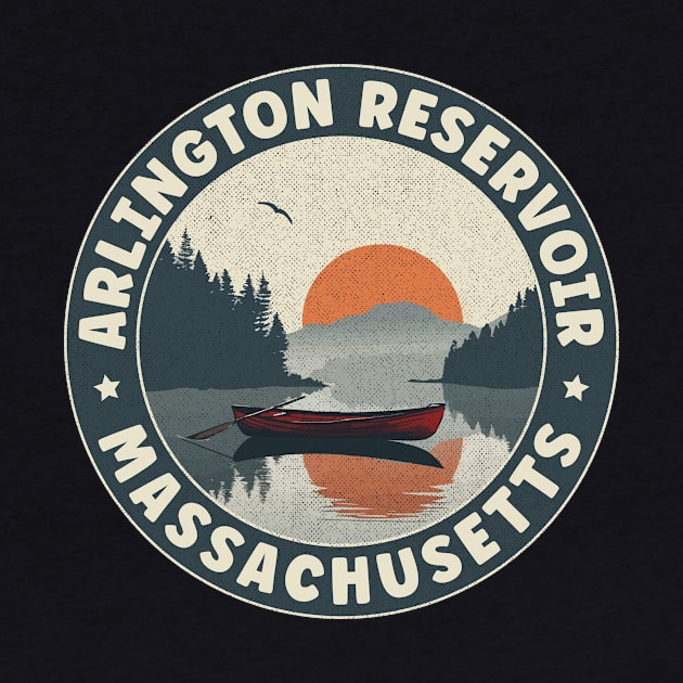 Arlington Reservoir Massachusetts Sunset by turtlestart